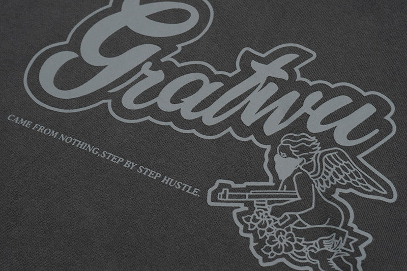 GRAF&WU AK Angel Letter Print Hoodies