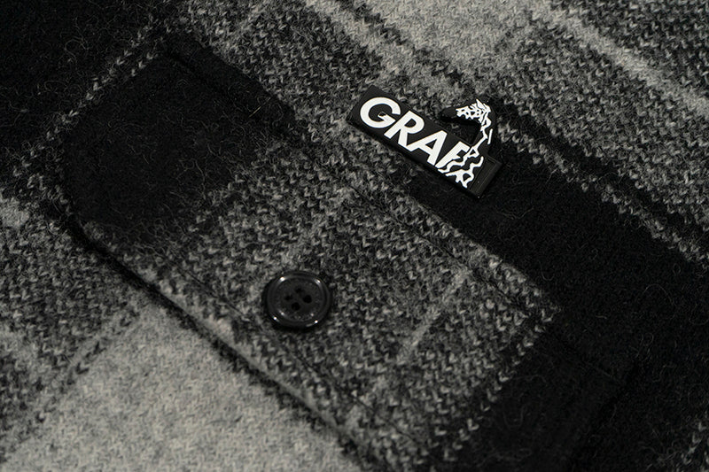 GRAF&WU Giraffe Brand Logo Wool Hooded Thicken Coat