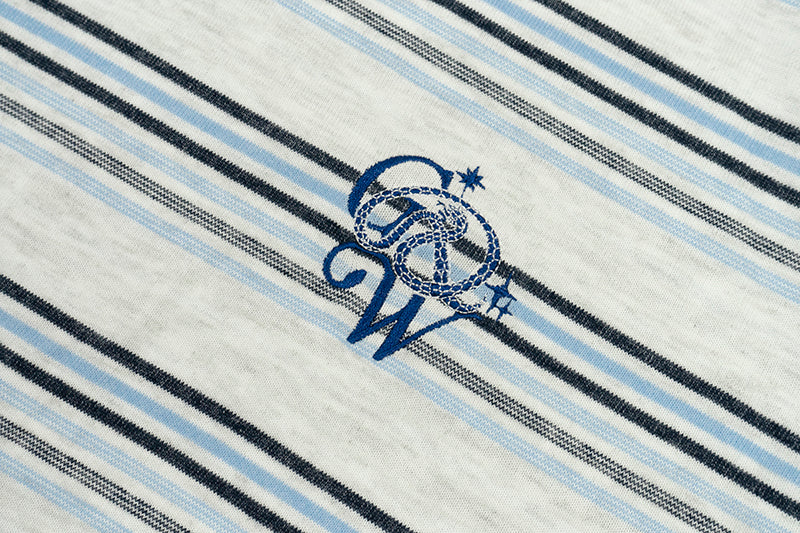 GRAF&WU Snake Embroidered Brand Logo T-Shirt