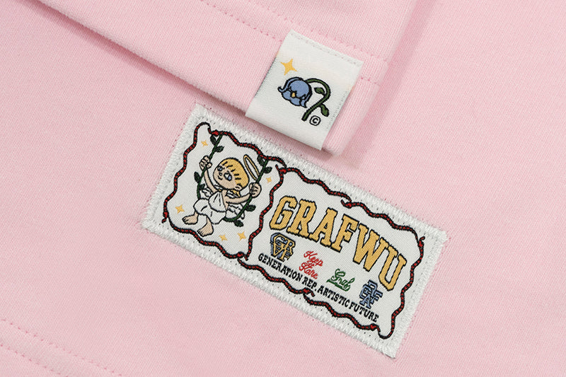 GRAFWU Plush Giraffe Pattern T-Shirts
