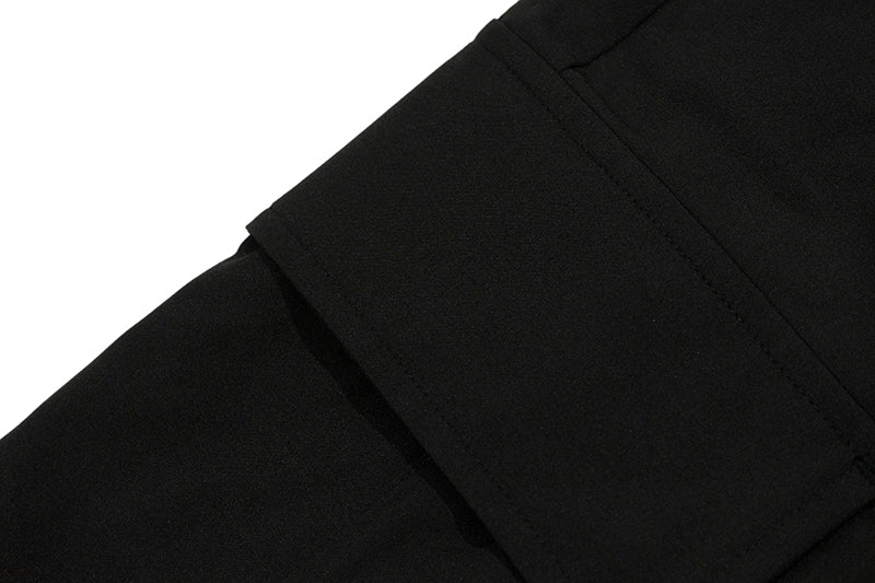 GRAF&WU Deer Metal Logo Lightweight Loose Cargo Casual Trousers