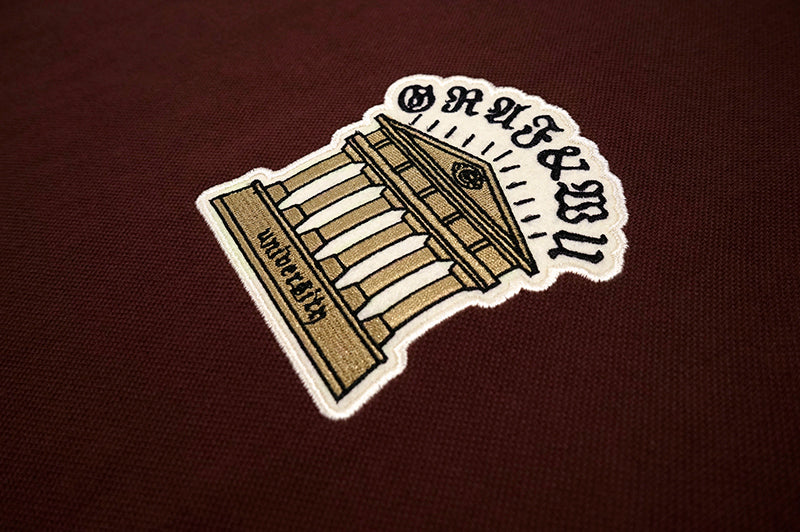 GRAF&WU T-Shirts University Knowledge Torch Element Embroidery Design Short-Sleeved Street Simple Style Short Sleeves Men Women Casual T-Shirt
