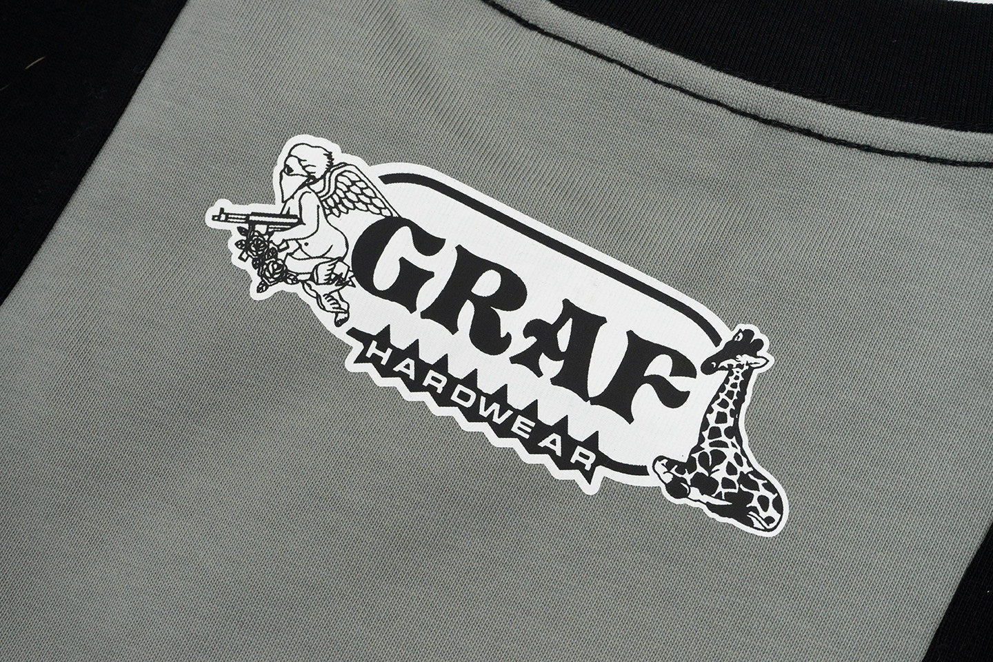 GRAF&WU Knight Graphic Design Asymmetrical Long Sleeve Shirt