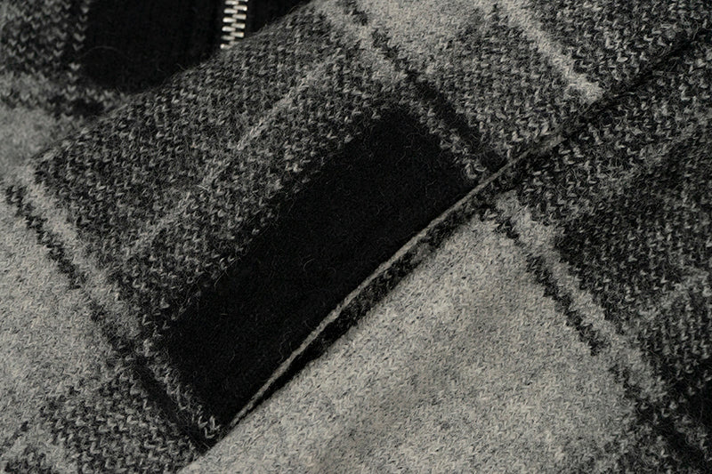 GRAF&WU Giraffe Brand Logo Wool Hooded Thicken Coat