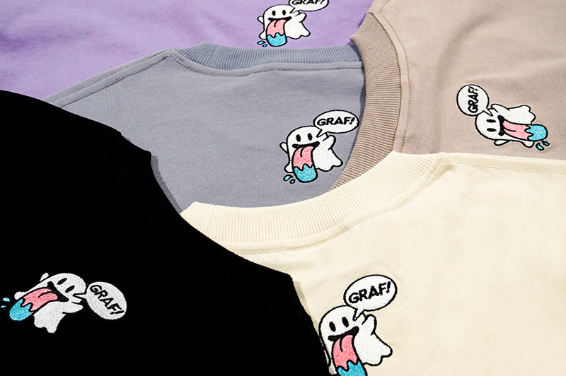 GRAF&WU BooGhost cute Ghost 2.0 Angel Demon street loose casual T-shirt short sleeve