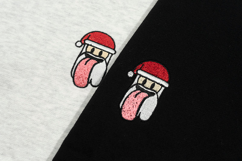GRAF&WU Christmas Naughty Cute Ghost Character Crewneck Sweatshirt