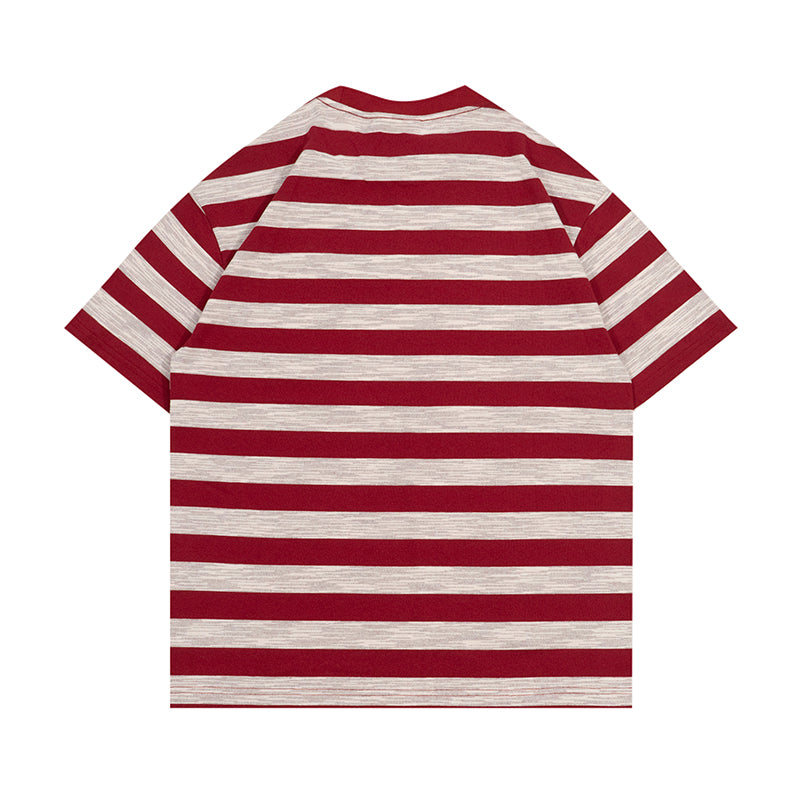 GRAF&WU Summer Striped Giraffe Logo T-shirt