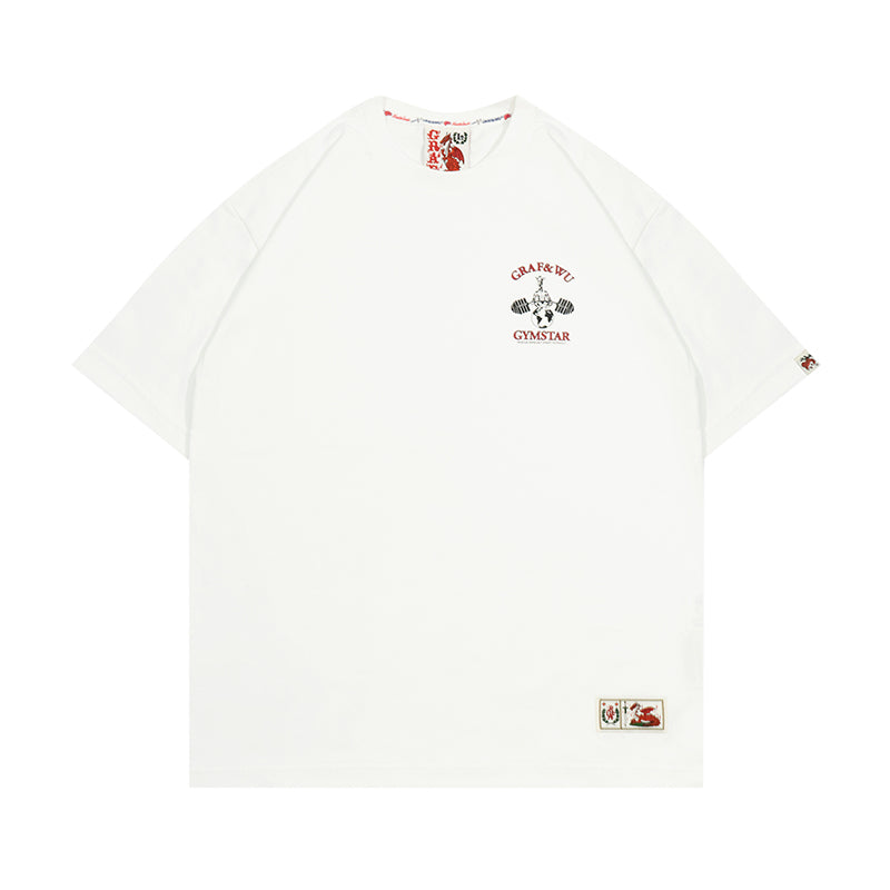GRAF&WU Gym Star Giraffe Print T-shirts