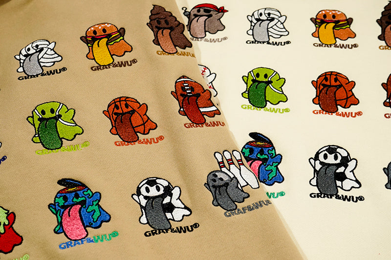 GRAF&WU BooGhost Original Loose-Fit Fleece Hoodie