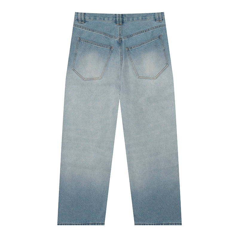 GRAFWU Light Blue Oversized Jeans