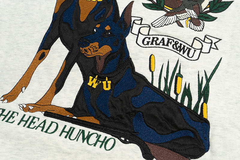 GRAF&WU Huncho Leader Bloodthirsty Doberman Thick Fleece Hoodies