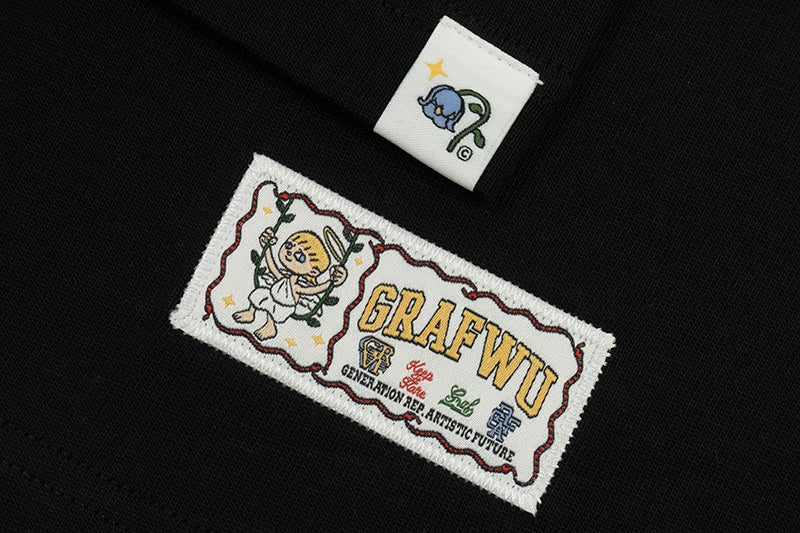 GRAFWU Less Medicine Healthy Embroidery T-Shirts