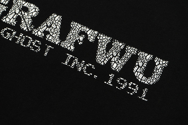 GRAFWU Cracked Distressed Pattern T-Shirts