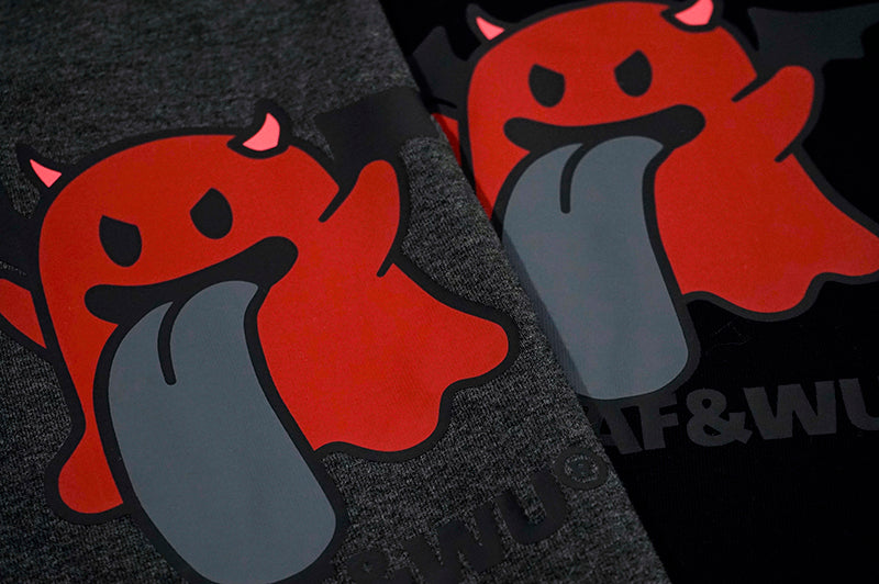 GRAF&WU BooGhost cute Ghost 2.0 Angel Demon street loose casual T-shirt short sleeve