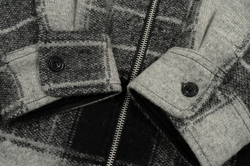 GRAF&WU Giraffe Brand Logo Wool Hooded Thicken Coat