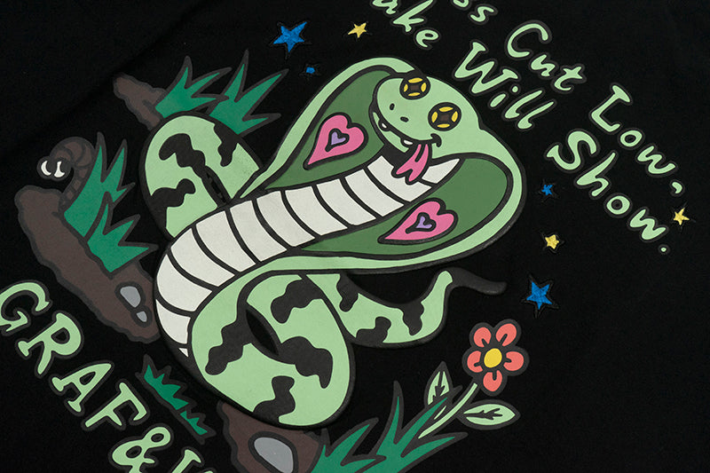 GRAFWU Snake Hidden In Grass T-Shirt