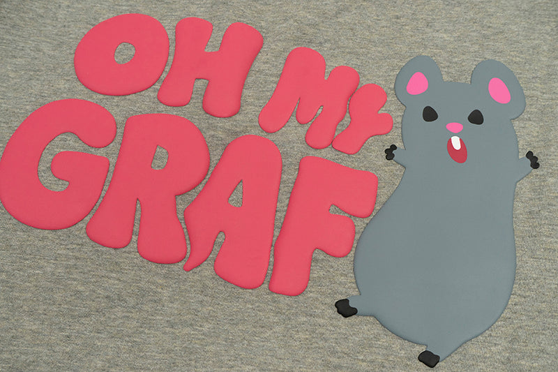 GRAFWU Pocket OhMyGraf Screaming Mouse Cute Design T-Shirt