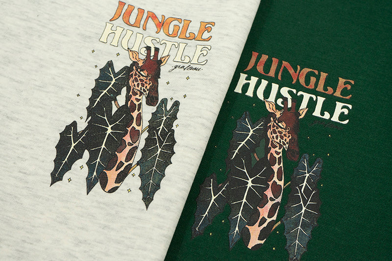 GRAF&WU Tropical Giraffe Print T-Shirts