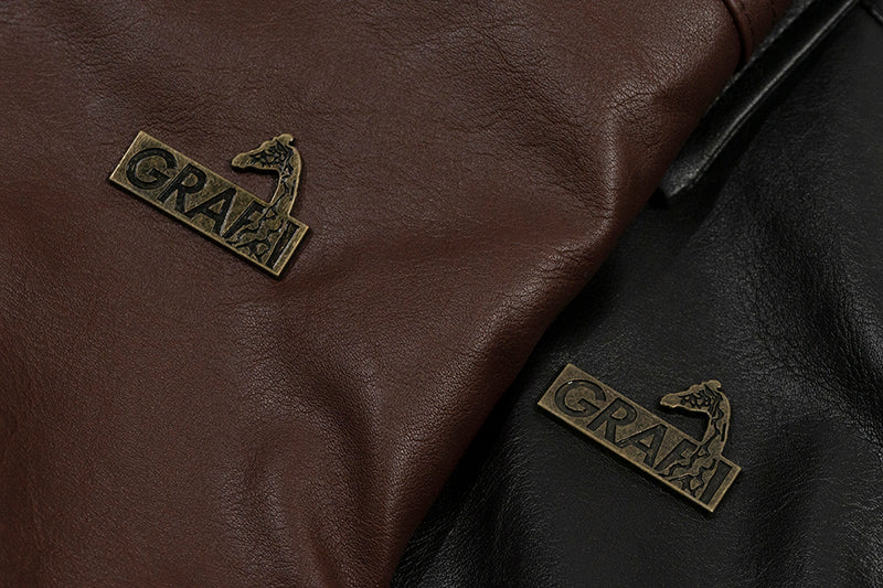 GRAF&WU Bronze Metal Angel Giraffe Retro Coat