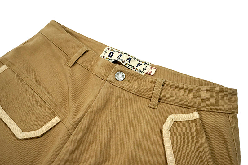 GRAFWU Retro Old School Canvas Trousers