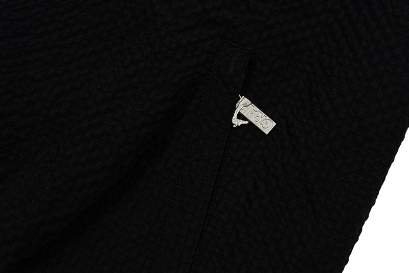 GRAF&WU Angel Embroidery DRILL Street Plaid Casual Coat