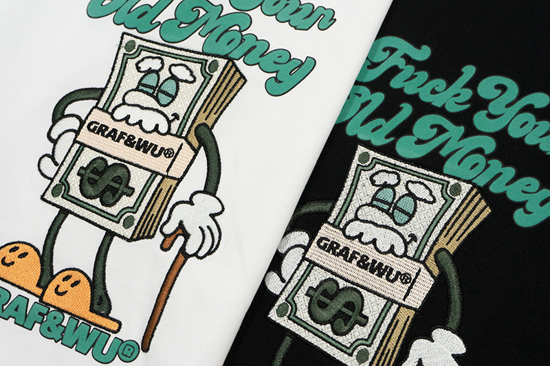 GRAFWU F*Ck your old money Letter T-Shirts