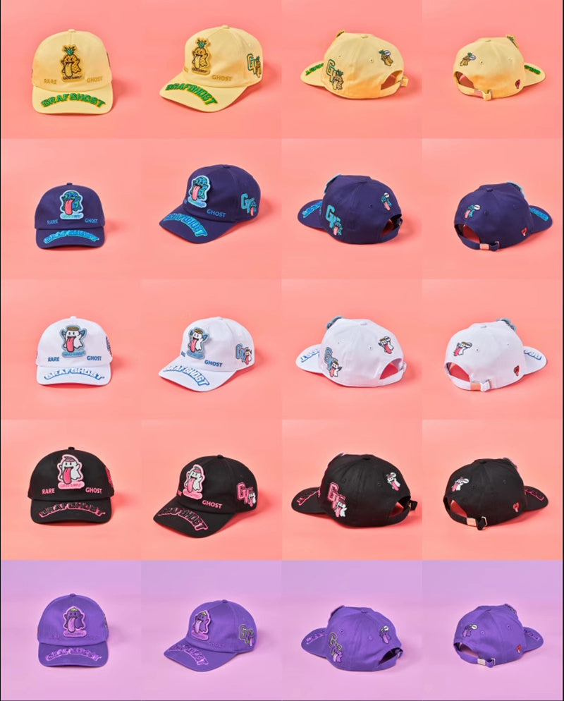 GRAFWU Boo Ghost Embroidery Baseball Cap