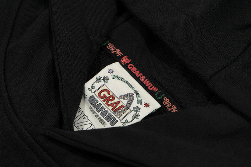 GRAF&WU AK Angel Letter Print Hoodies
