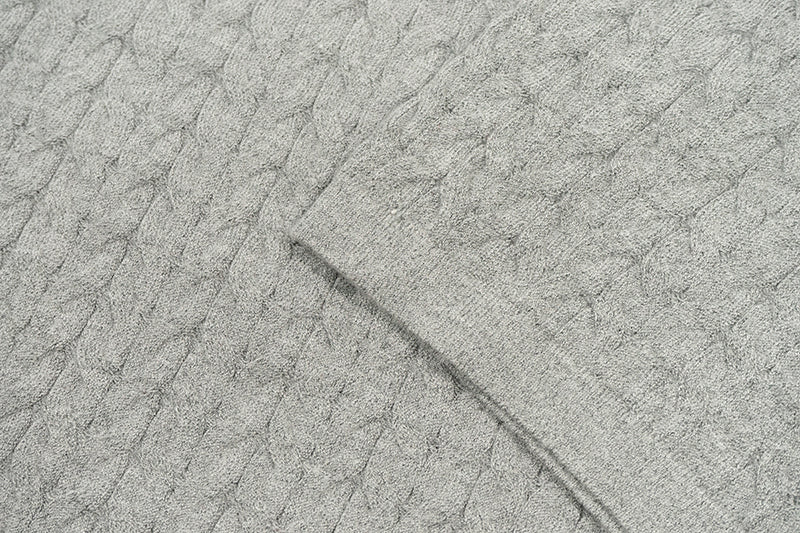 GRAF&WU Letter Embroidery Luxury Knit T-Shirt