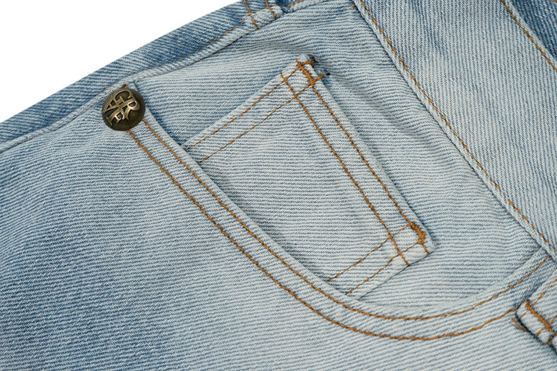 GRAFWU Light Blue Oversized Jeans