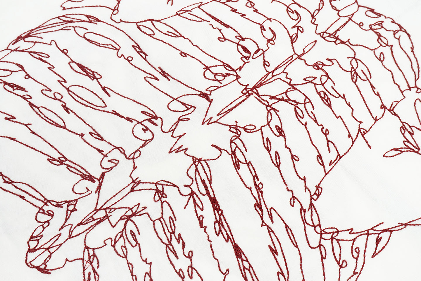 GRAF&WU Skeleton Rib Cage Graphic Long Sleeve Shirt