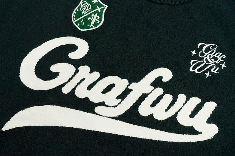 GRAF&WU Letter Football Sports Cotton T-shirts