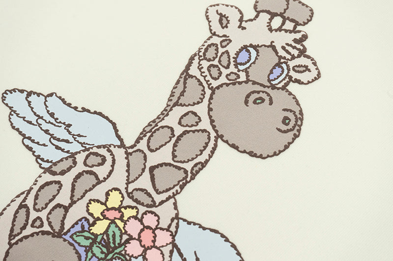 GRAFWU Plush Giraffe Pattern T-Shirts