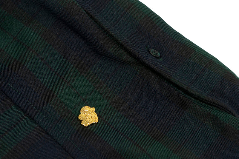 GRAG&WU Curved Letter Patch Embroidery Street Sport Shirt