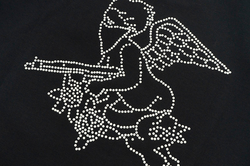 GRAFWU Pearl GW Letter Ak47 Angel T-Shirts