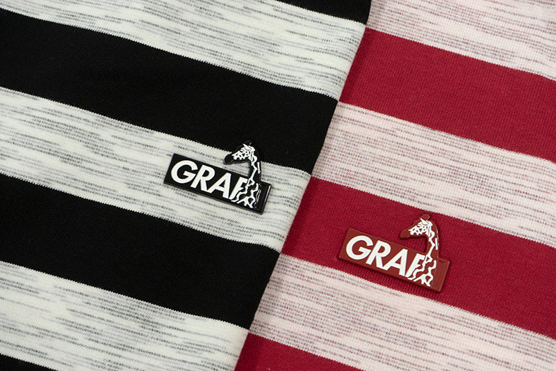 GRAF&WU Summer Striped Giraffe Logo T-shirt