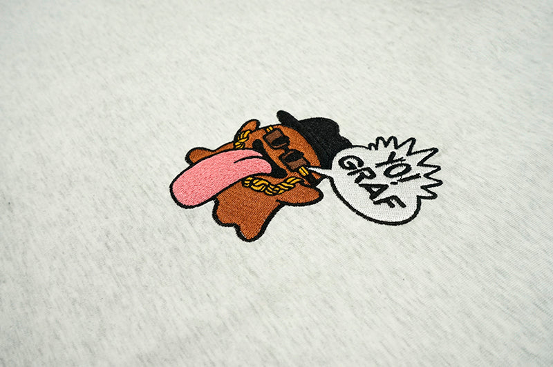 GRAF&WU T-Shirts Rapper Boo Ghost Short-Sleeved 12 Cute Ghosts 2.0 Embroidered Short Sleeve Men Cotton T-Shirt