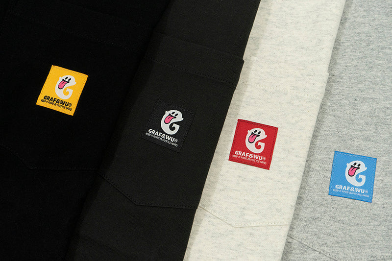 GRAF&WU G Letter Cute Ghost T-shirts