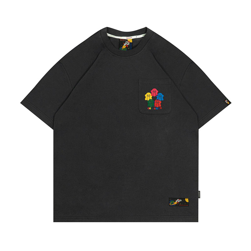 GRAFWU Five-Ring Olympic Cute Ghost T-Shirts