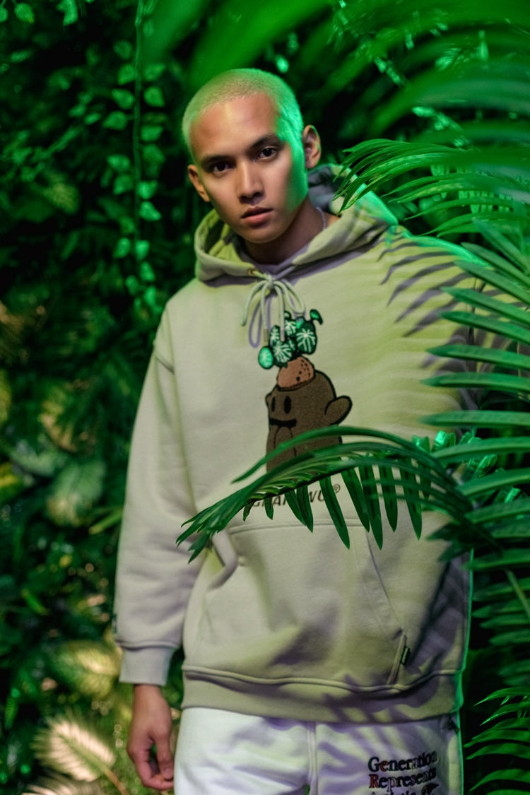 GRAF&WU FlowerShop BooGhost Cute Ghost 2.0 Floral Terry Hoodie