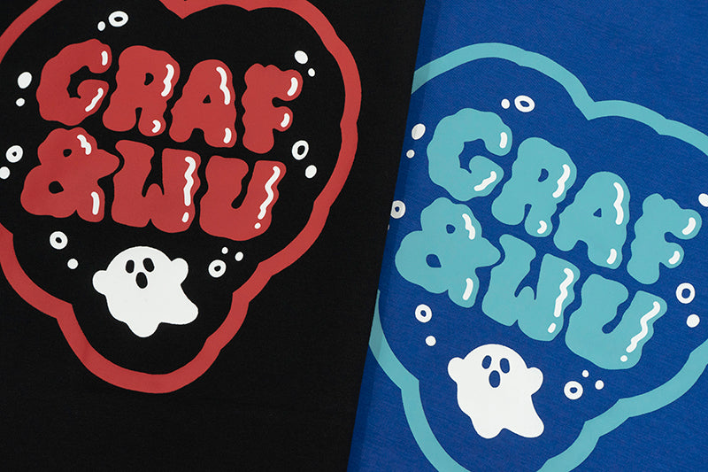GRAF&WU Pocket Heart Ghost Embroidery T-shirts