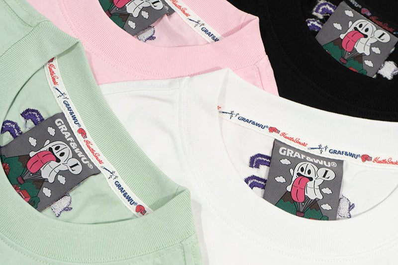 GRAF&WU【MBTI】16 personality types ENTJ ISTP Booghost print pure cotton short sleeves