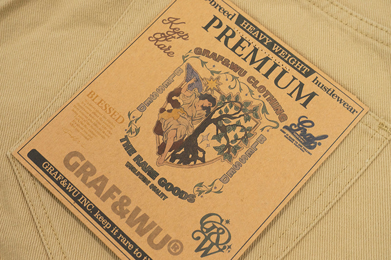 GRAFWU Y2K Sticker Pattern Brand Logo Shorts