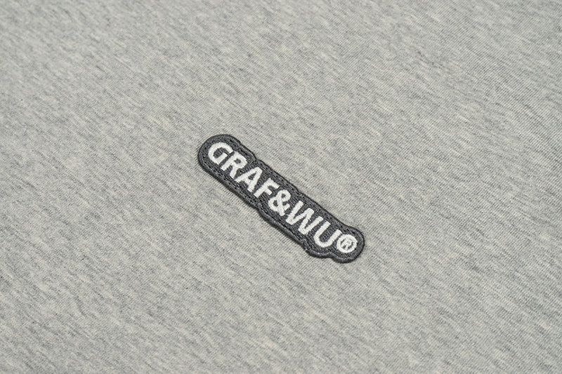 GRAF&WU T-Shirt Street Casual Short-Sleeved Solid Color T-Shirts Men Sports Short Sleeve Daily Streetwear