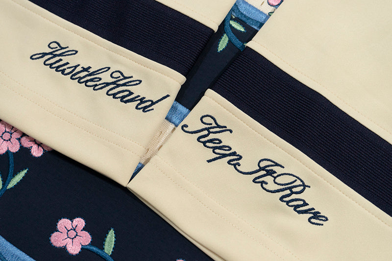 GRAF&WU Football Club Floral Embroidery Sports Mesh Jersey