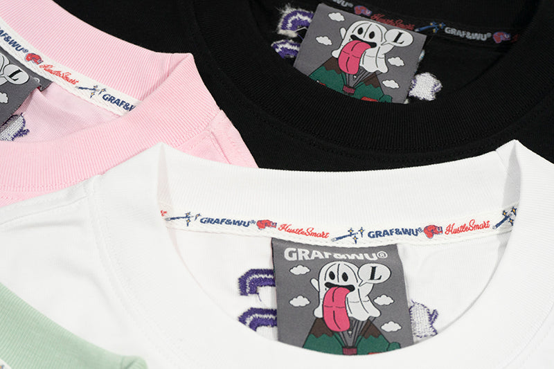 GRAF&WU【MBTI】16 personality types ENTJ ISTP Booghost print pure cotton short sleeves