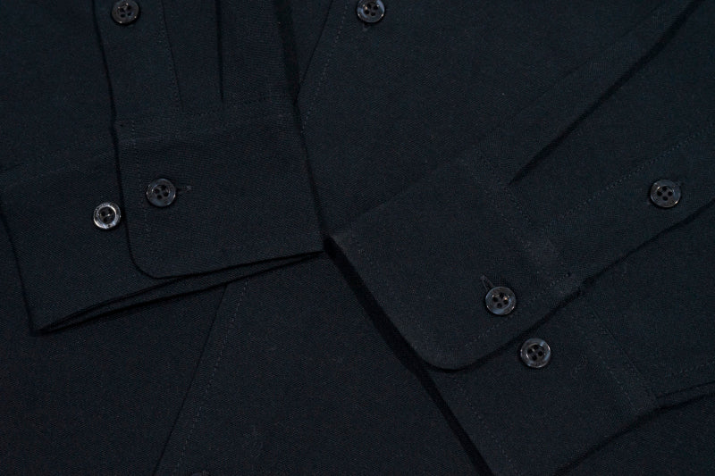 GRAFWU Brand Gradient Letter Embroidery Oxford Shirt