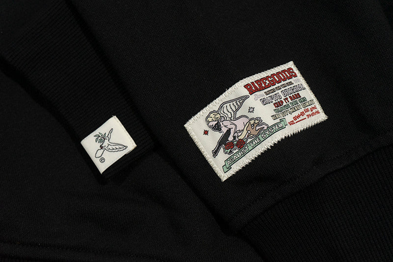 GRAF&WU AK Angel Letter Print Hoodies