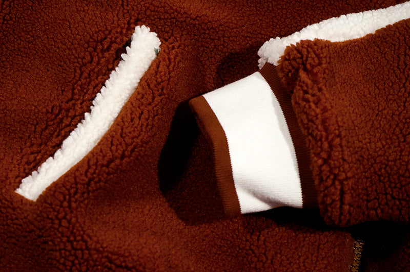 GRAF&WU Polar Fleece Coat Extra Thick Warm Unisex Jacket