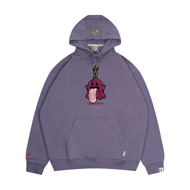 GRAF&WU Cabbage Carrot Vegetable Cute Ghost Hoodie